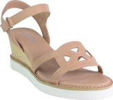 Comfort Wedge Leather Shoe - Latte